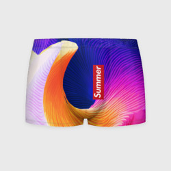 Цветная волна - summer – Мужские трусы 3D с принтом купить