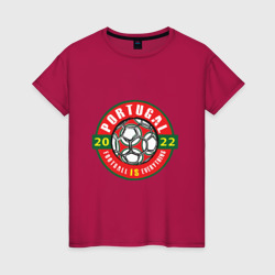 Женская футболка хлопок Portugal 2022