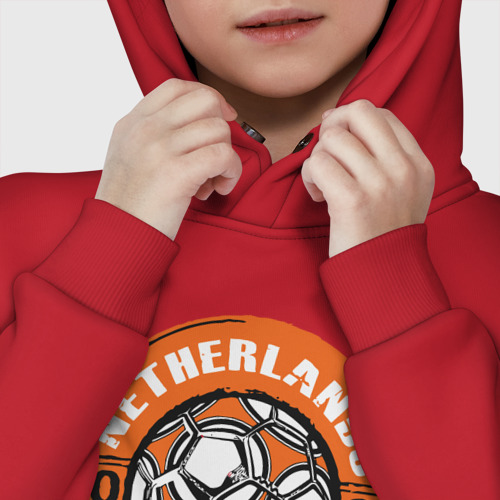 Детское худи Oversize хлопок Netherlands 2022, цвет красный - фото 7