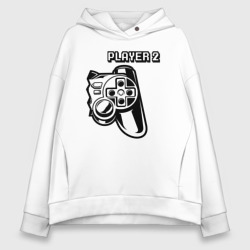 Женское худи Oversize хлопок Player 2 парная