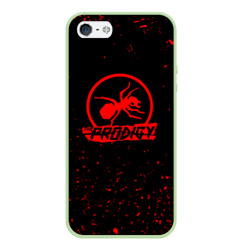 Чехол для iPhone 5/5S матовый The Prodigy красные бразги