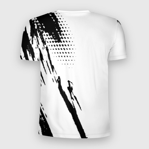 Мужская футболка 3D Slim с принтом The prodigy - логотип, вид сзади #1
