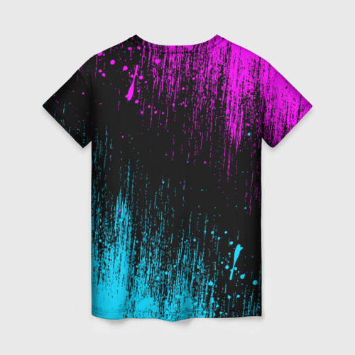 Женская футболка 3D The Prodigy neon, цвет 3D печать - фото 2
