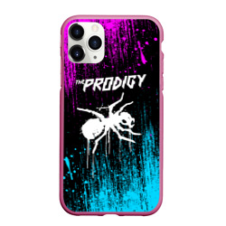 Чехол для iPhone 11 Pro Max матовый The Prodigy neon