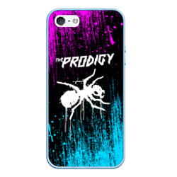 Чехол для iPhone 5/5S матовый The Prodigy neon