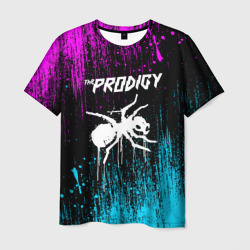 Мужская футболка 3D The Prodigy neon