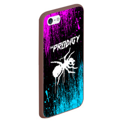 Чехол для iPhone 5/5S матовый The Prodigy neon - фото 2