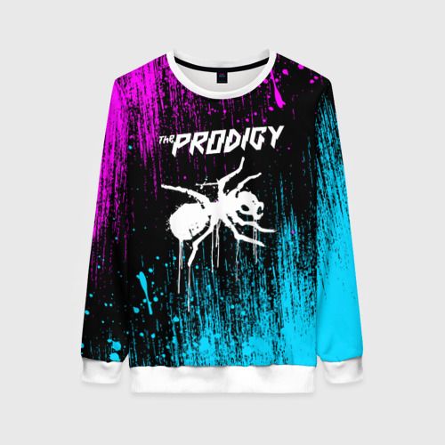 Женский свитшот 3D The Prodigy neon, цвет 3D печать