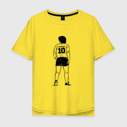 Мужская футболка хлопок Oversize Диего Марадона номер 10