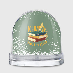 Игрушка Снежный шар Книга немой учитель