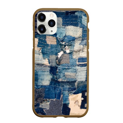 Чехол для iPhone 11 Pro Max матовый Patchwork Jeans Осень Зима 2023