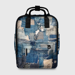Женский рюкзак 3D Patchwork Jeans Осень Зима 2023