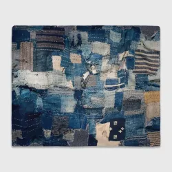 Плед 3D Patchwork Jeans Осень Зима 2023
