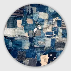 Круглый коврик для мышки Patchwork Jeans Осень Зима 2023