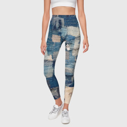 Леггинсы 3D Patchwork Jeans Осень Зима 2023 - фото 2