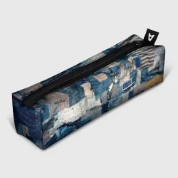 Пенал школьный 3D Patchwork Jeans Осень Зима 2023