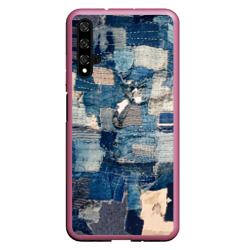 Чехол для Honor 20 Patchwork Jeans Осень Зима 2023