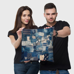 Подушка 3D Patchwork Jeans Осень Зима 2023 - фото 2