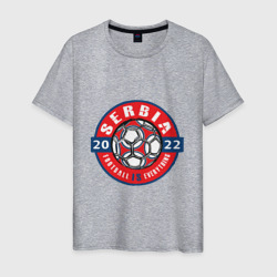 Мужская футболка хлопок Serbia 2022