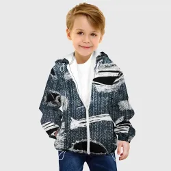 Детская куртка 3D Джинсовое рваньё - fashion trend - фото 2