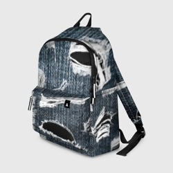 Рюкзак 3D Джинсовое рваньё - fashion trend