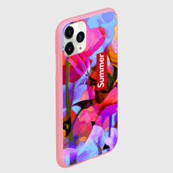 Чехол для iPhone 11 Pro Max матовый Красочный летний цветочный паттерн Summer color pattern - фото 2