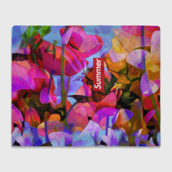 Плед 3D Красочный летний цветочный паттерн Summer color pattern
