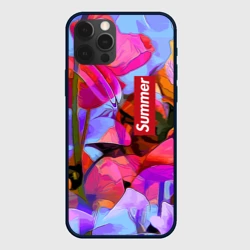 Чехол для iPhone 12 Pro Красочный летний цветочный паттерн Summer color pattern