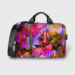 Сумка для ноутбука 3D Красочный летний цветочный паттерн Summer color pattern
