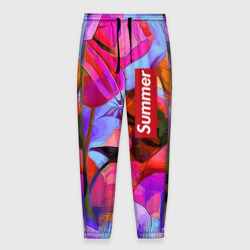 Мужские брюки 3D Красочный летний цветочный паттерн Summer color pattern