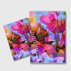 Блокнот Красочный летний цветочный паттерн Summer color pattern - фото 2