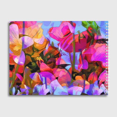 Альбом для рисования Красочный летний цветочный паттерн Summer color pattern - фото 2