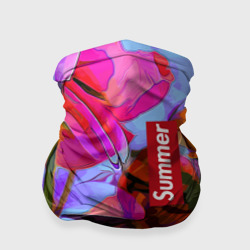 Бандана-труба 3D Красочный летний цветочный паттерн Summer color pattern