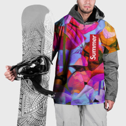Накидка на куртку 3D Красочный летний цветочный паттерн Summer color pattern