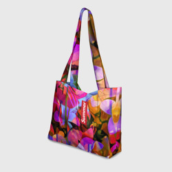 Пляжная сумка 3D Красочный летний цветочный паттерн Summer color pattern - фото 2