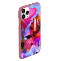 Чехол для iPhone 11 Pro матовый Красочный летний цветочный паттерн Summer color pattern - фото 2