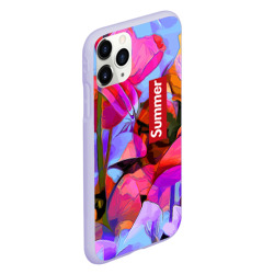 Чехол для iPhone 11 Pro матовый Красочный летний цветочный паттерн Summer color pattern - фото 2