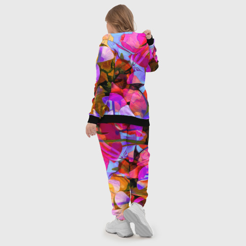 Женский костюм 3D Красочный летний цветочный паттерн Summer color pattern, цвет черный - фото 6