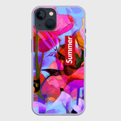 Чехол для iPhone 14 Красочный летний цветочный паттерн Summer color pattern