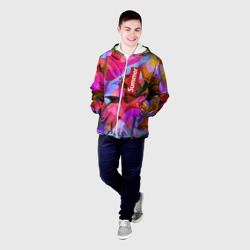 Мужская куртка 3D Красочный летний цветочный паттерн Summer color pattern - фото 2