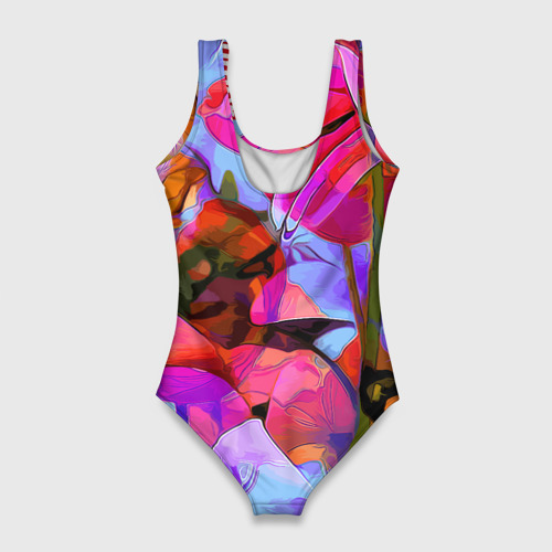 Женский купальник 3D Красочный летний цветочный паттерн Summer color pattern, цвет 3D печать - фото 2
