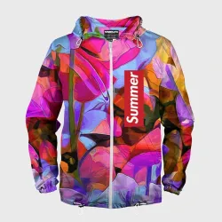 Мужская ветровка 3D Красочный летний цветочный паттерн Summer color pattern