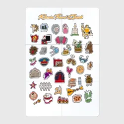 Магнитный плакат 2Х3 Russia Travel Guide Icons
