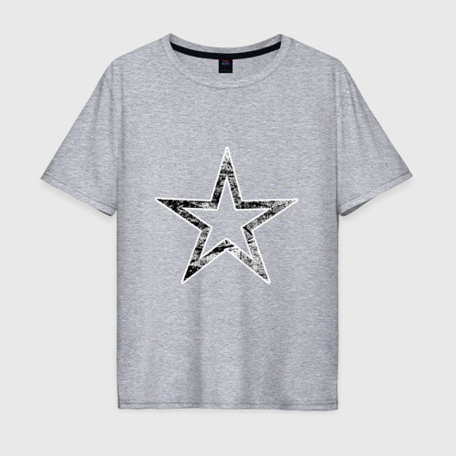 Мужская футболка хлопок Oversize с принтом Звезда star, вид спереди #2