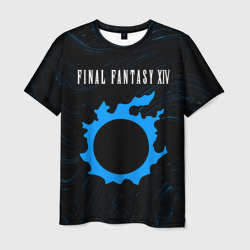Мужская футболка 3D Final fantasy XIV - метеор Разводы