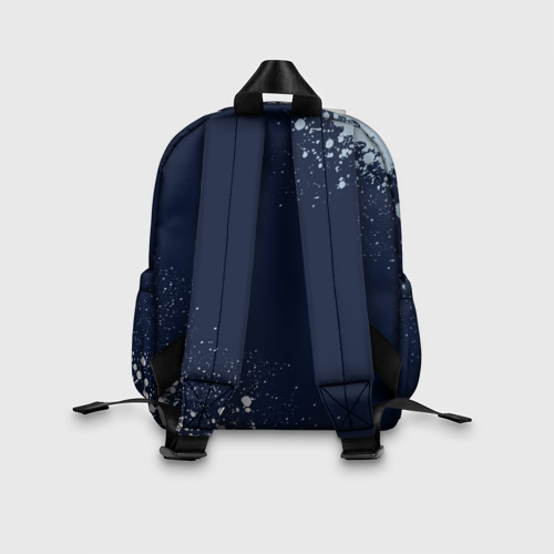 Детский рюкзак 3D с принтом NISSAN SKYLINE + Краска, вид сзади #2