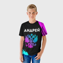 Детская футболка 3D Андрей Россия - фото 2