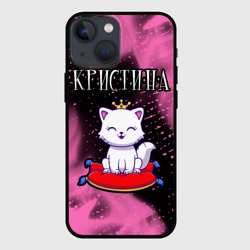 Чехол для iPhone 13 mini Кристина - кошка - Огонь