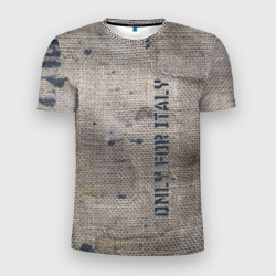 Only for Italy - мешковина – Мужская футболка 3D Slim с принтом купить со скидкой в -9%
