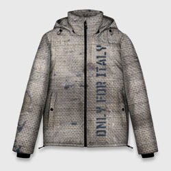 Only for Italy - мешковина – Мужская зимняя куртка 3D с принтом купить